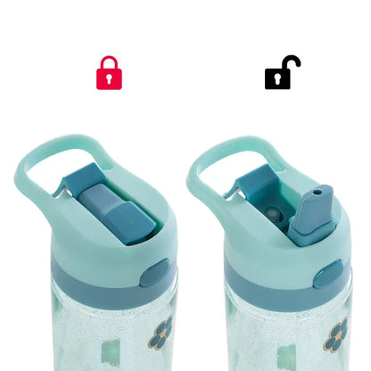 Eazy Kids - Flora Tritan Water Bottle with Spray 750ml - Gitter Green