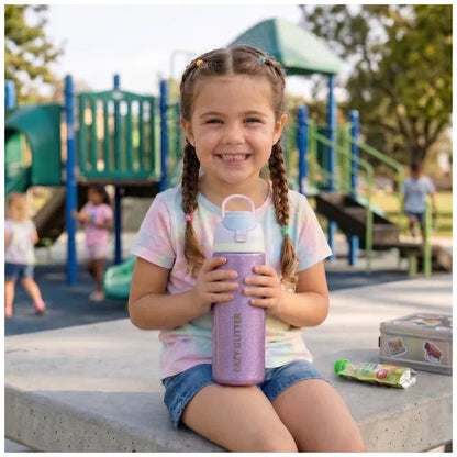 Eazy Kids - Glitter Insulated Stainless Steel Water Bottle - 720 ml
