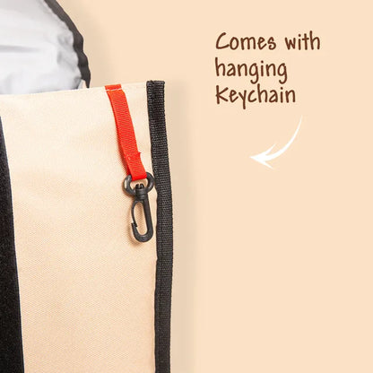 Eazy Kids - Insulated Foldable Lunch Bag - Beige/Brown