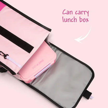 Eazy Kids - Insulated Foldable & Stylish Lunch Bag - Pink /Lavender