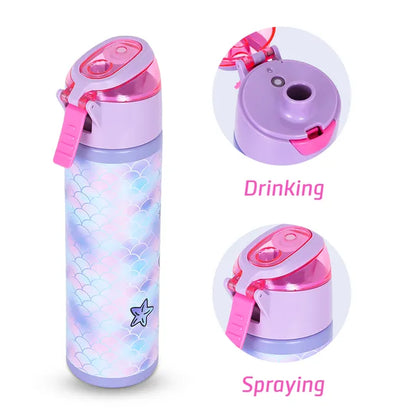 Eazy Kids - Insulated SS Water Bottle With Spray - Mermaid - 640ml