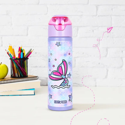 Eazy Kids - Insulated SS Water Bottle With Spray - Mermaid - 640ml
