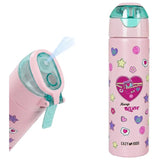 Eazy Kids - Insulated Stainless Steel Spray Water Bottle - Always Believe Pink - 640 ml