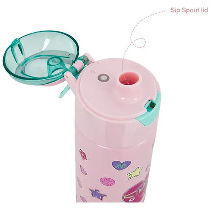 Eazy Kids - Insulated Stainless Steel Spray Water Bottle - Always Believe Pink - 640 ml