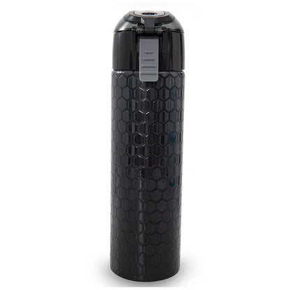 Eazy Kids - Insulated Stainless Steel Spray Water Bottle - Football Black - 640 ml