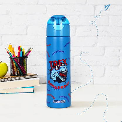 Eazy Kids - Insulated Steel Water Bottle With Spray - Dino - 640ml
