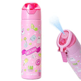 Eazy Kids - Insulated Steel Water Bottle With Spray - Pink - 640ml