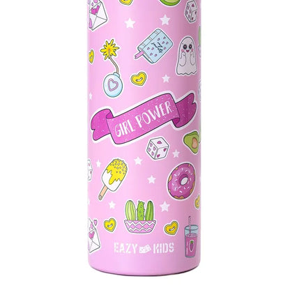 Eazy Kids - Insulated Steel Water Bottle With Spray - Pink - 640ml