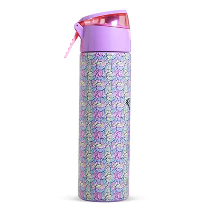 Eazy Kids - Insulated Steel Water Bottle with Spray Butterfly 640ml - Purple