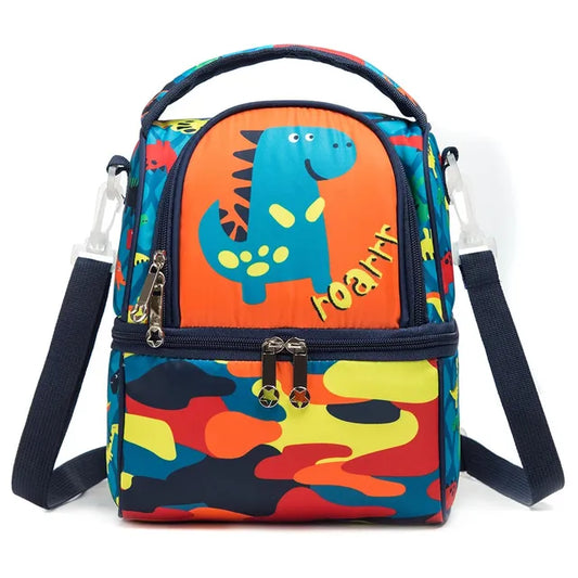 Eazy Kids - Lunch & Picnic bag - Dinosaur Blue