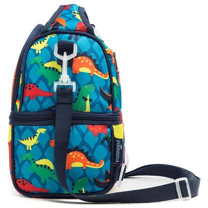 Eazy Kids - Lunch & Picnic bag - Dinosaur Blue