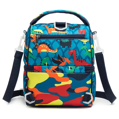 Eazy Kids - Lunch & Picnic bag - Dinosaur Blue