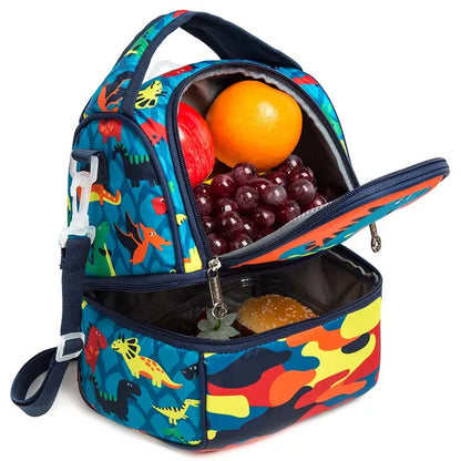 Eazy Kids - Lunch & Picnic bag - Dinosaur Blue