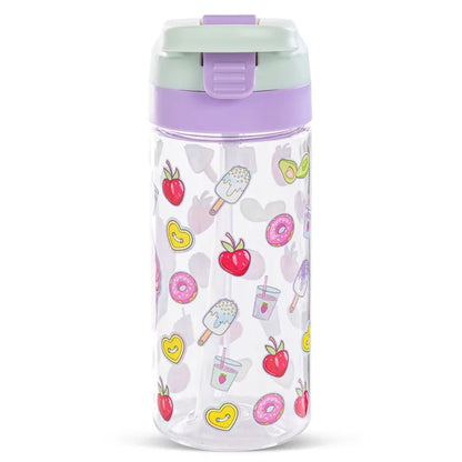 Eazy Kids - Muffin Tritan Water Bottle with Spray 500ml - Purple