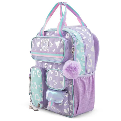 Eazy Kids - 17" School Backpack With Lunch Bag And Pencil Case - Purple