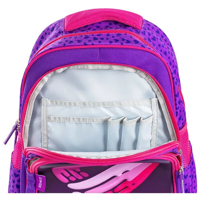 Eazy Kids - 16" School Bag - Love & Hugs Purple