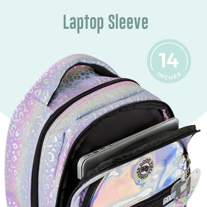 Eazy Kids - 17" School Bag with Lunch & Pencil Bag - Good Vibes