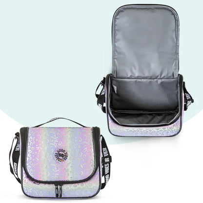 Eazy Kids - 17" School Bag with Lunch & Pencil Bag - Good Vibes