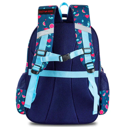 Eazy Kids - 16" School Bag with Pencil Case - Berry Good Blue