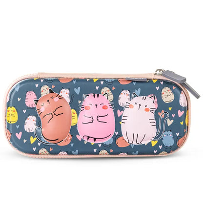 Eazy Kids - 16" School Bag with Pencil Case - Purrfect Grey