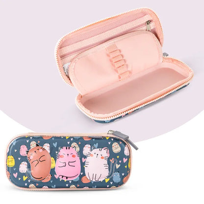 Eazy Kids - 16" School Bag with Pencil Case - Purrfect Grey