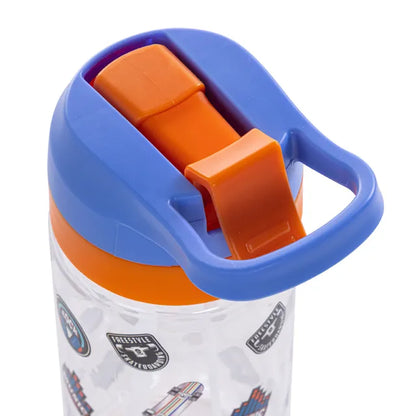 Eazy Kids - Skater Tritan Water Bottle with Spray 500ml - Blue/Orange