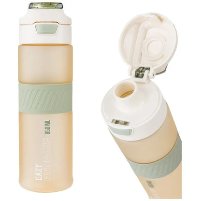 Eazy Kids - Spout Lid And Handle Tritan Water Bottle - Ivory - 850 ml