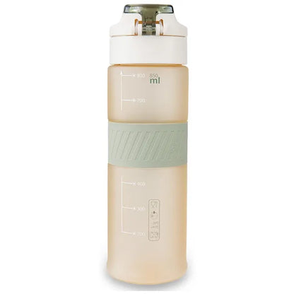 Eazy Kids - Spout Lid And Handle Tritan Water Bottle - Ivory - 850 ml
