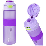 Eazy Kids - Spout Lid And Handle Tritan Water Bottle - Lavender Pulse - 850 ml