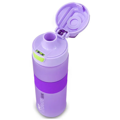 Eazy Kids - Spout Lid And Handle Tritan Water Bottle - Lavender Pulse - 850 ml