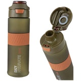 Eazy Kids - Spout Lid And Handle Tritan Water Bottle - Olive Green - 850 ml