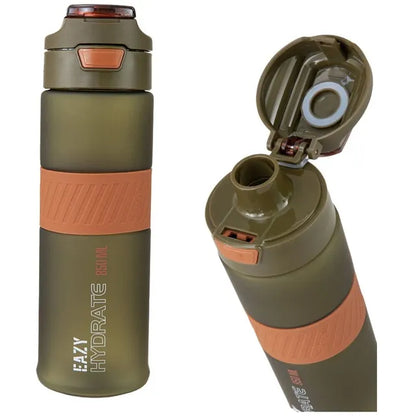 Eazy Kids - Spout Lid And Handle Tritan Water Bottle - Olive Green - 850 ml