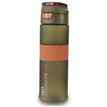 Eazy Kids - Spout Lid And Handle Tritan Water Bottle - Olive Green - 850 ml