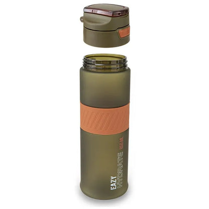 Eazy Kids - Spout Lid And Handle Tritan Water Bottle - Olive Green - 850 ml