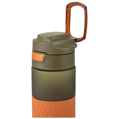 Eazy Kids - Spout Lid And Handle Tritan Water Bottle - Olive Green - 850 ml