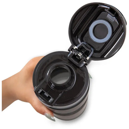 Eazy Kids - Spout Lid And Handle Tritan Water Bottle - Phantom Black - 850 ml