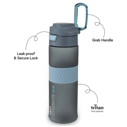 Eazy Kids - Spout Lid And Handle Tritan Water Bottle - Storm Navy - 850 ml