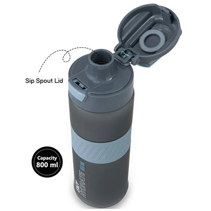 Eazy Kids - Spout Lid And Handle Tritan Water Bottle - Storm Navy - 850 ml