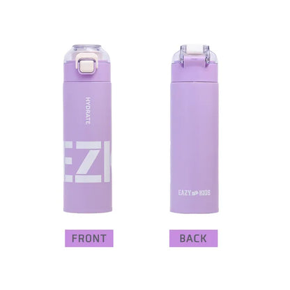 Eazy Kids - Stainless Steel Insulated Travel Water Bottle - 550ml - Purple