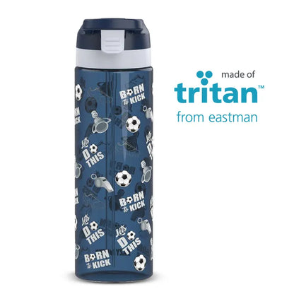 Eazy Kids - Tritan Water Bottle with Spray Function - Football - 750ml