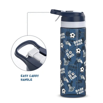 Eazy Kids - Tritan Water Bottle with Spray Function - Football - 750ml
