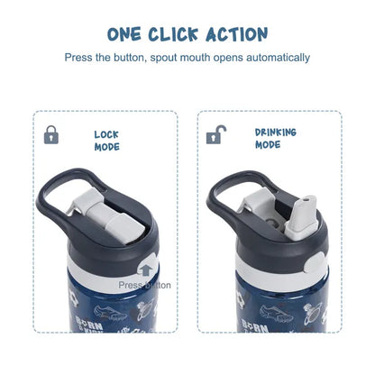 Eazy Kids - Tritan Water Bottle with Spray Function - Football - 750ml