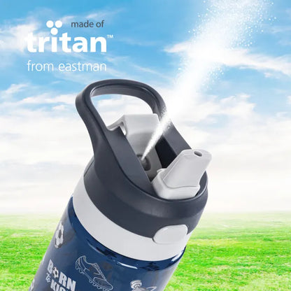 Eazy Kids - Tritan Water Bottle with Spray Function - Football - 750ml