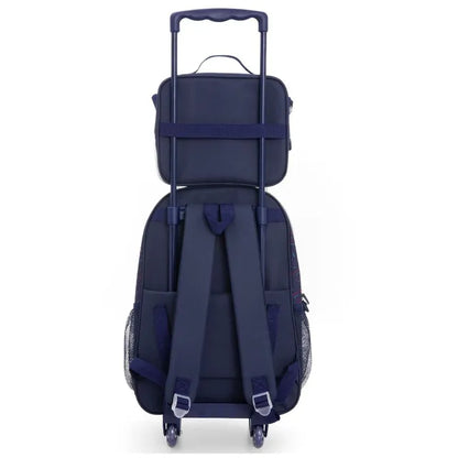 Eazy Kids - 17" Trolley School Bag Combo - Game Mode - 5 Pc Set