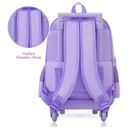 Eazy Kids - 16" Trolley School Bag Combo - Power Purple