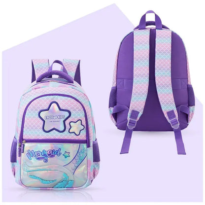Eazy Kids - 16" Trolley School Bag Combo - Purple - 3 Pc Set