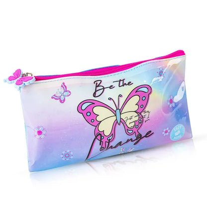 Eazy Kids - Trolley School Bag Combo 5Pc Set - Butterfly