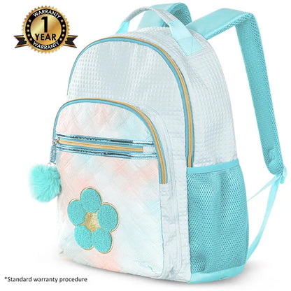 Eazy Kids - 18" Backpack with Lunch Bag & Pencil Case - Flora Green