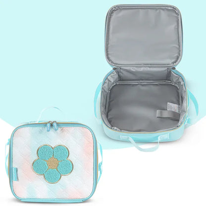 Eazy Kids - 18" Backpack with Lunch Bag & Pencil Case - Flora Green