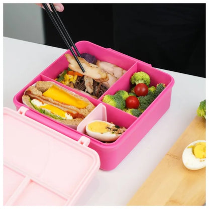 Eazy Kids - 3/4 Jumbo Lunch Box With Bowl, Spoon And Fork